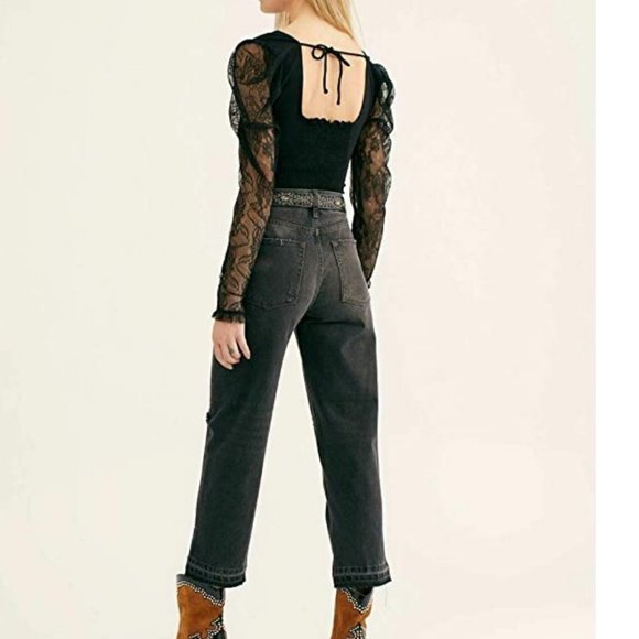 Free People We The Free black cropped jeans - Picture 5 of 5